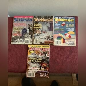 4 Vintage Workbasket Needlework & Craft Magazine 1994 & 1995. Make soap,recipes